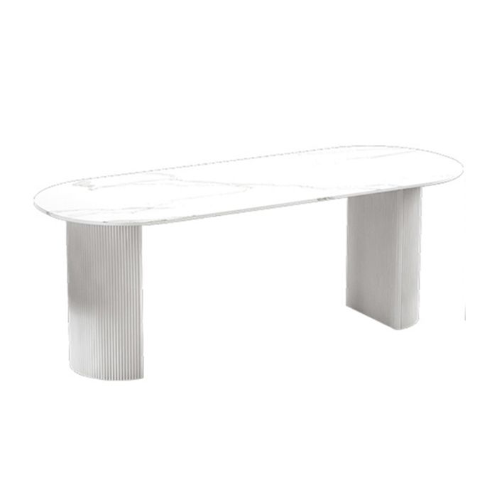 Sintered Stone Dining Table White Modern Dining Table for Kitchen