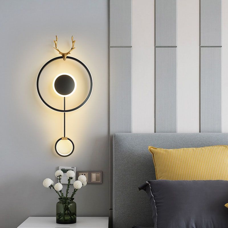 Modern Style Wall Mount Light LED Wall Sconce Light with Silica Gel Shade for Bedroom