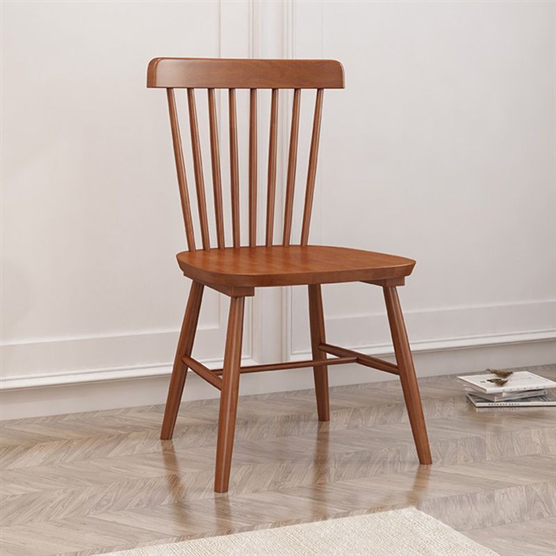 Traditional Side Chair Wood Slat Back Dining Room Chair for Home