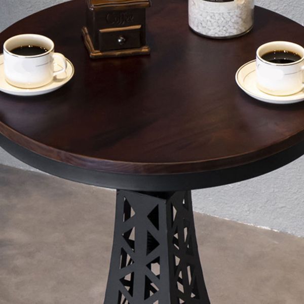Solid Wood Bar Table Set 1/2/3 Pieces Industrial Round Bar Table