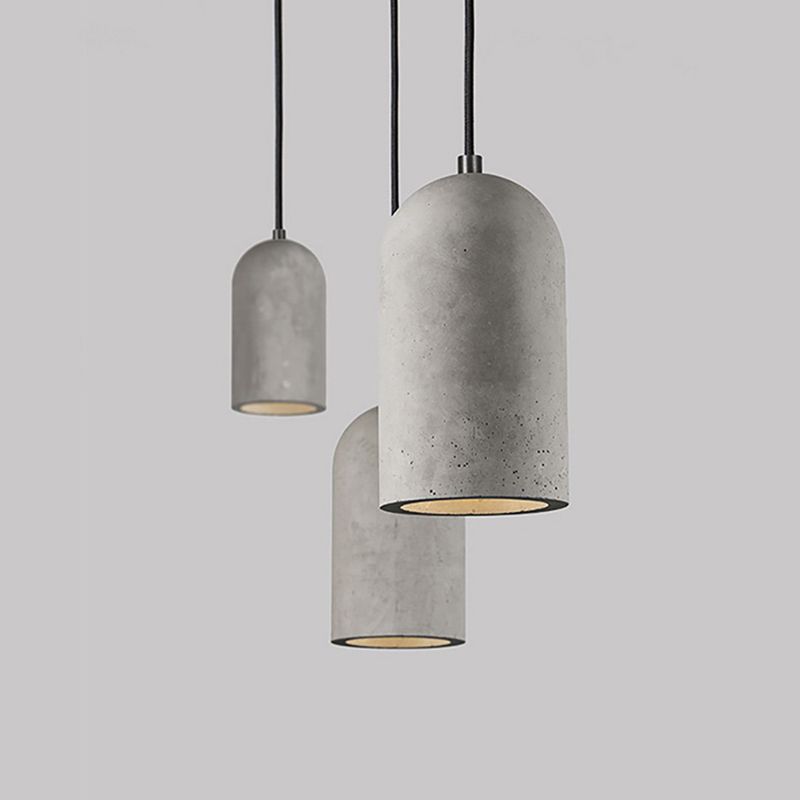Modern Cement Pendulum Light 1-Light hangend plafondlicht voor eetkamer
