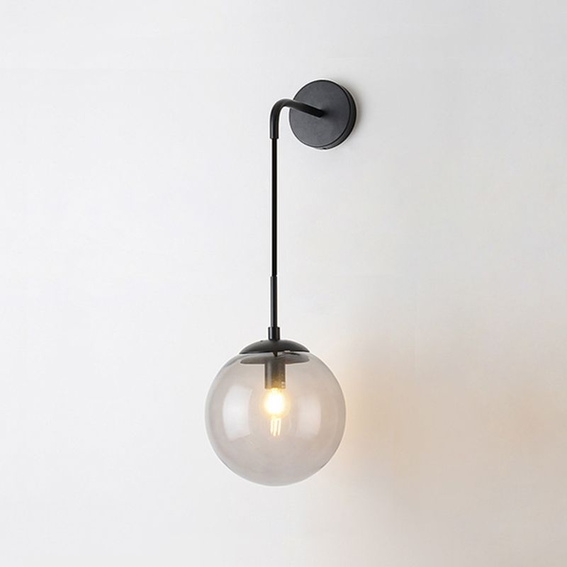 Accesorios de iluminación de pared orbe de estilo de estilo moderno 1 iluminación de pared de luz