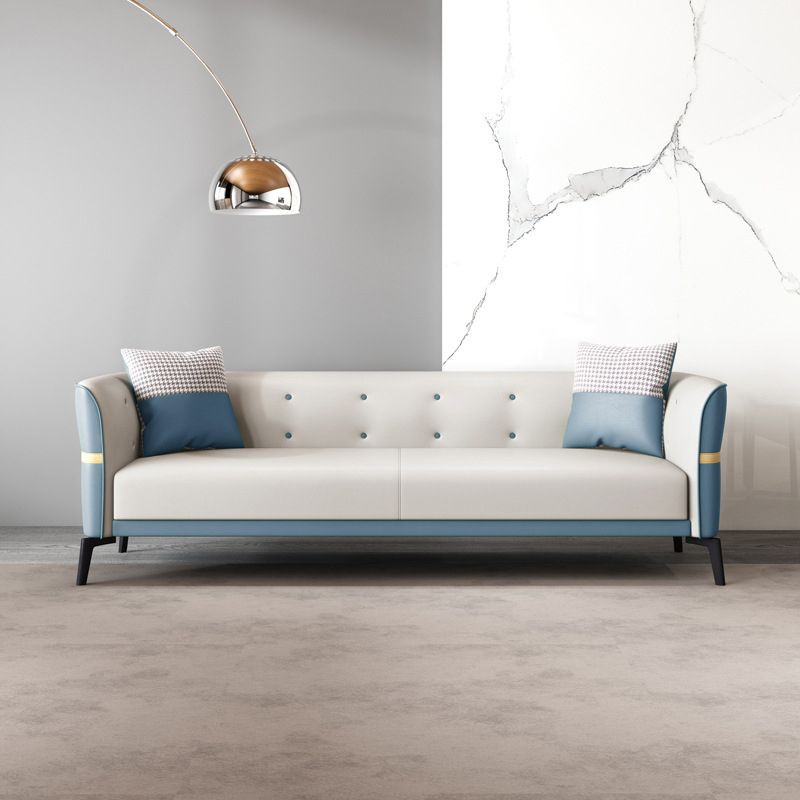 Nordic Faux Leather Waterproof Sofa Tight Back Sette for Apartment