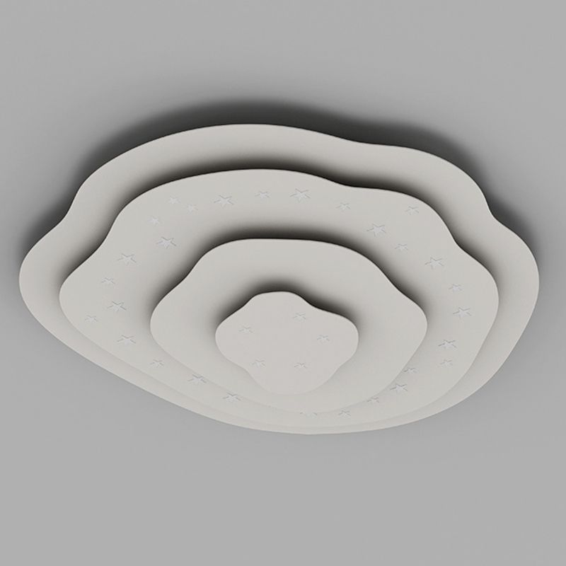 Modern Ceiling Light Simplicity White Shade LED Flush Mount Ceiling Lamp for Sitting Room