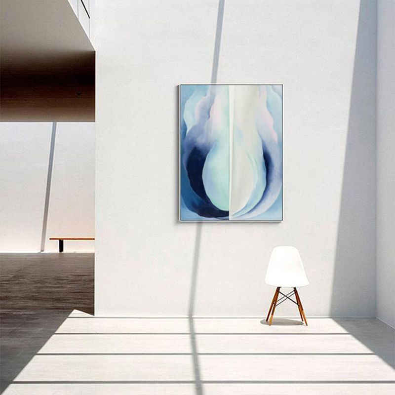 Toile d'art moderne imprimée, peintures de couleur claire, motif ombré, décor mural pour galerie