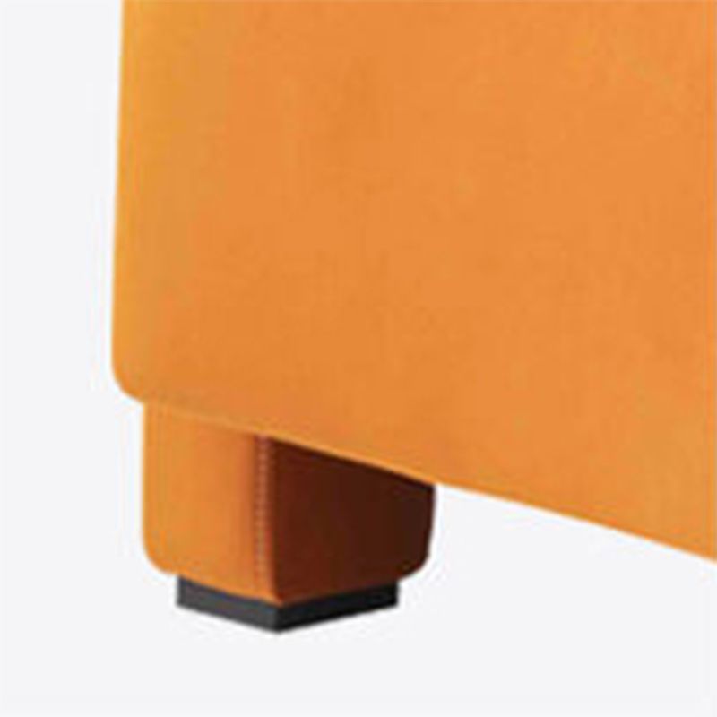 Nordic Fabric Arms Included Square Arms Fixed Back Accent Room Chair