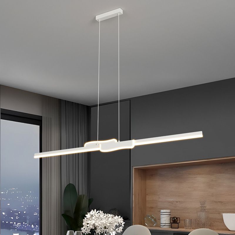 Modern Style Island Light LED Island Hanging Light with Acrylic Shade for Living Room