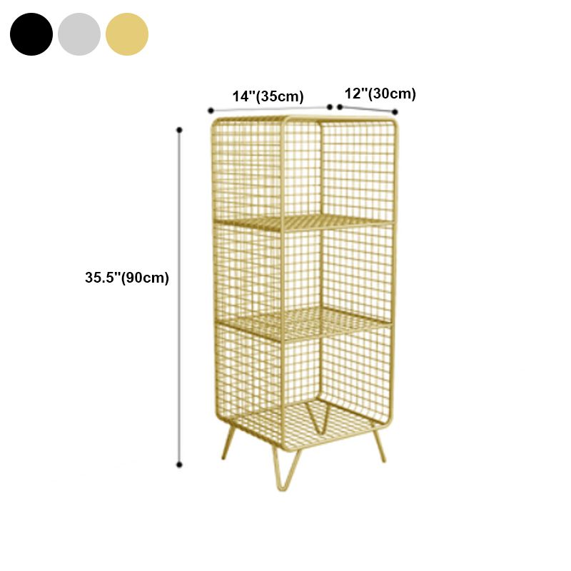 Bibliothèque standard de style industriel Metal à l'arrière fermé pour le bureau à domicile