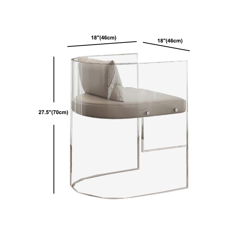 White Slate Top Make-up Vanity with Drawer for Bedroom 29.5"