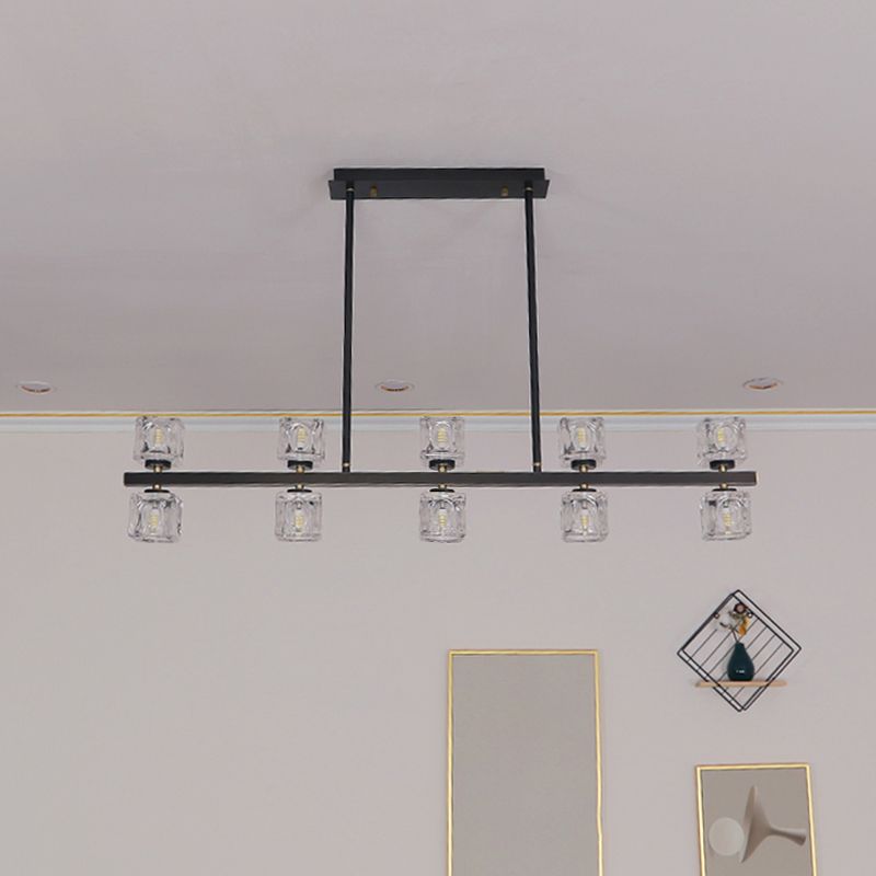Contemporáneo de lámpara de la isla CRISTAL Cube Lights para cocina