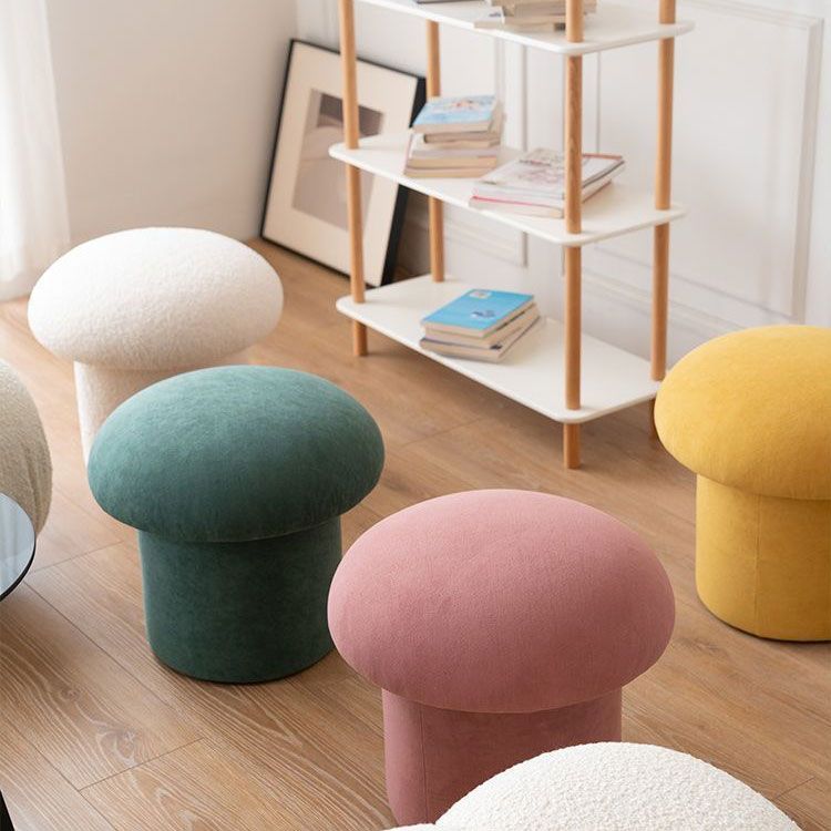 Modern Velvet Pouf Plain Specialty Water Resistant Chair Ottoman