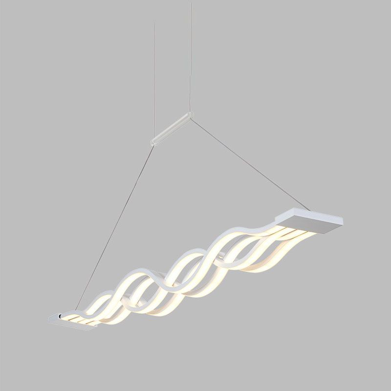 Candelera de techo de forma de onda LED