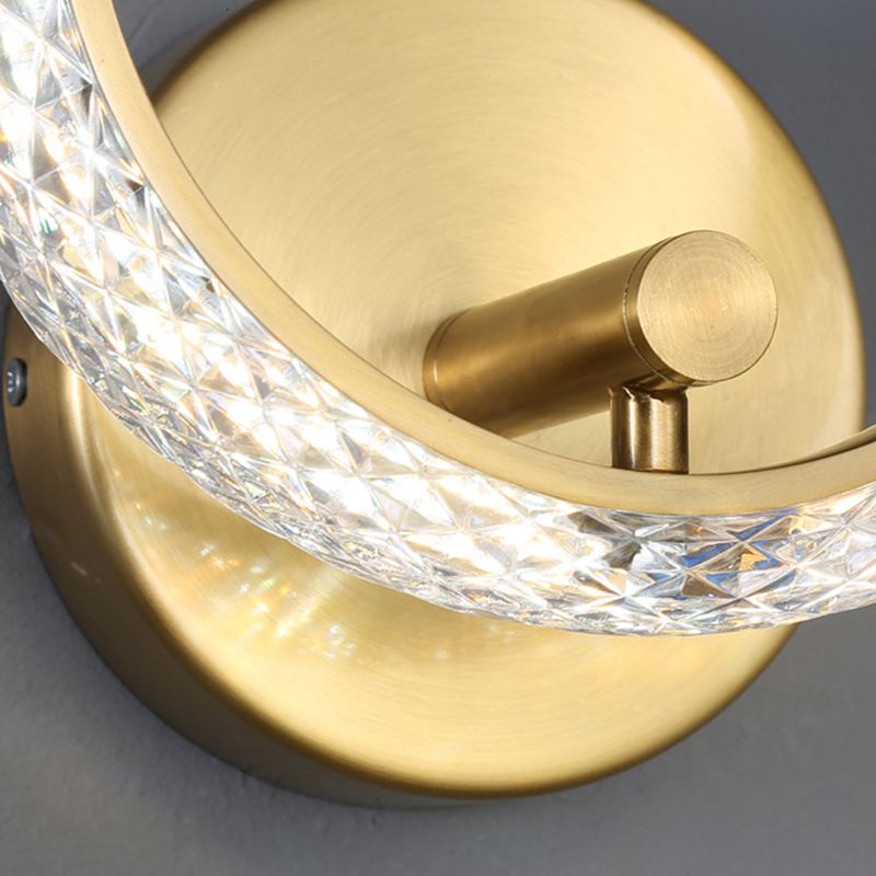 Modern Unique Shape Wall Mount Light Fixture Sconce Lamp in Gold