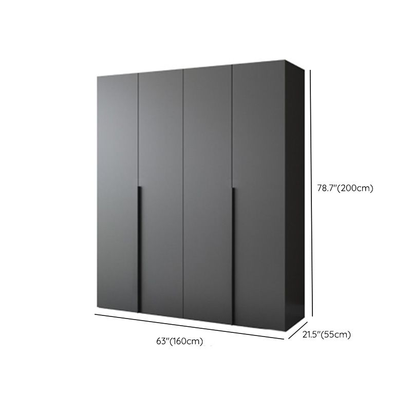 Modern Wooden Wardrobe Cabinet Bedroom Soft Close Doors Armoire