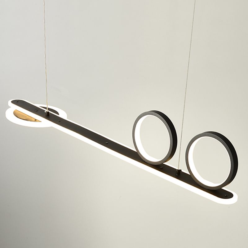 Salle à manger Modern Island LEDLING LINEAR 4 LUMILES PENDANT ALUMINUM LUMIN