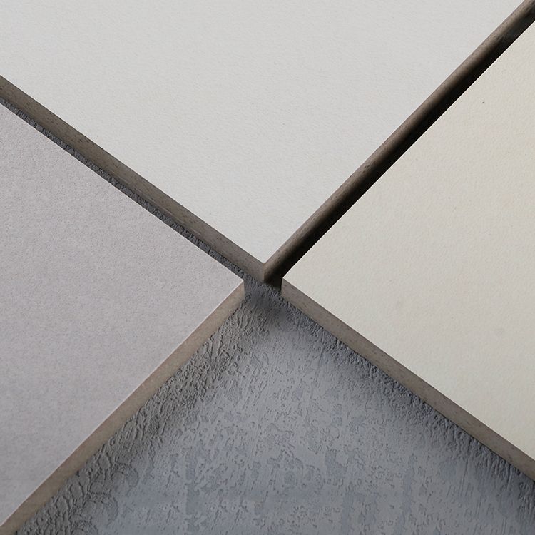 Square Pure Color Floor Tile Scratch Resistant Straight Edge Floor Tile
