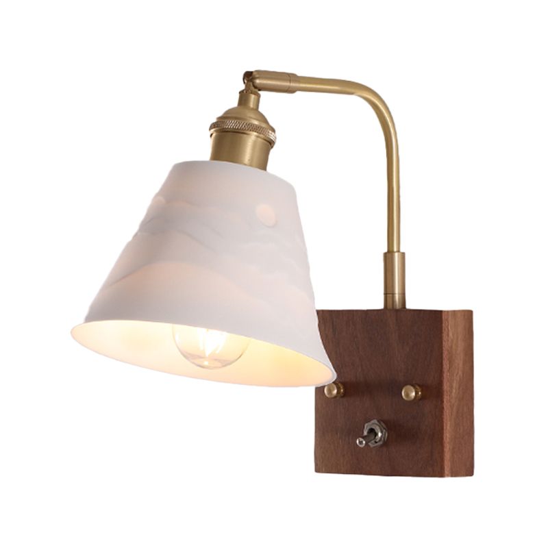 Modern Wall Light Sconce Wooden Wall Light Fixture for Bedroom