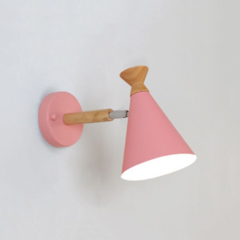 Cone Shaped Wall Mounted Light Nordic Metal Wall Mounted Light Fixture for Bedroom