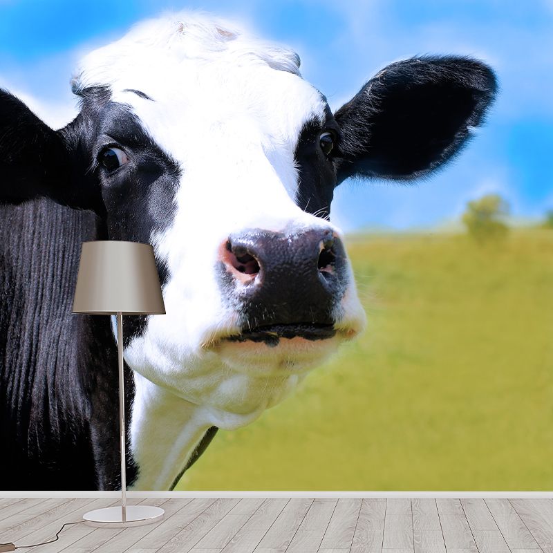 Milk Cow Wall Covering for Home Decoration Living Room Home Decor, Water Resistant