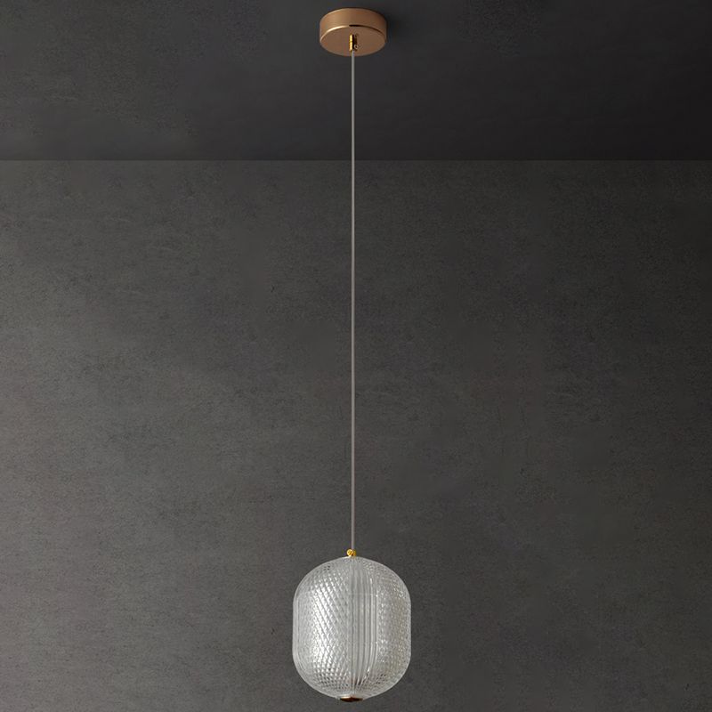Luce a sospensione interno minimalista, illuminazione a sospensione acrilica del cilindro macaron