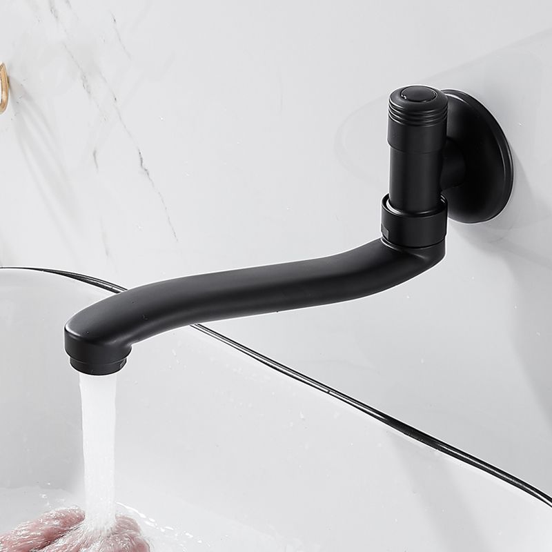 Swivel Tub Filler Wall Mount Copper Low Arc Knob Handle Tub Faucet Trim