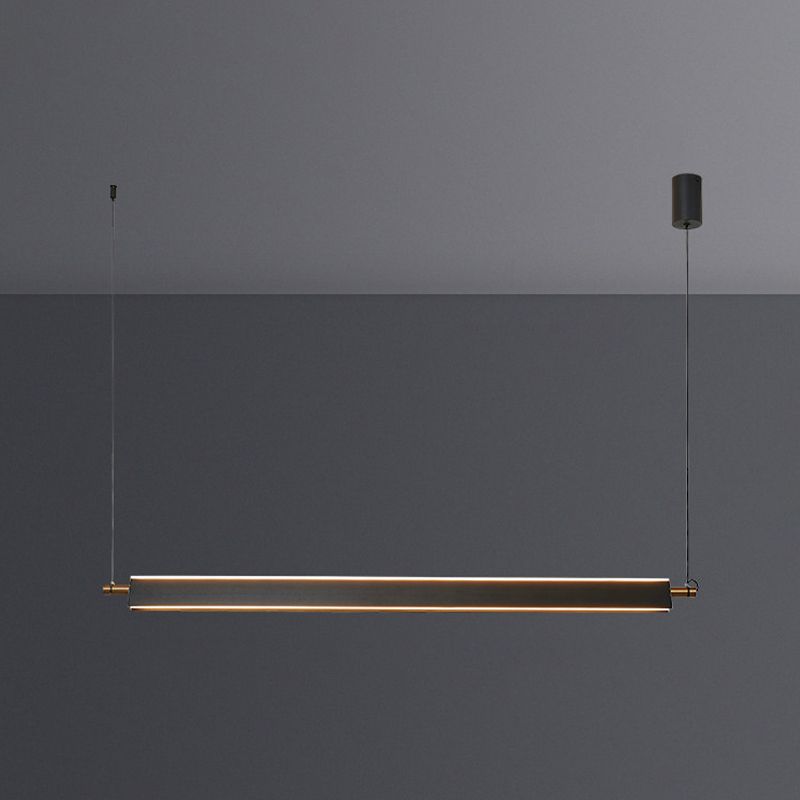Modern Simple Hanging Island Light Metal LED Hanging Lighting Fixture for Sitting Room
