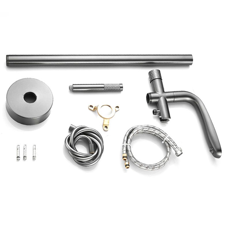 Contemporary Style Freestanding Faucet Copper Floor Mounted Freestanding Faucet