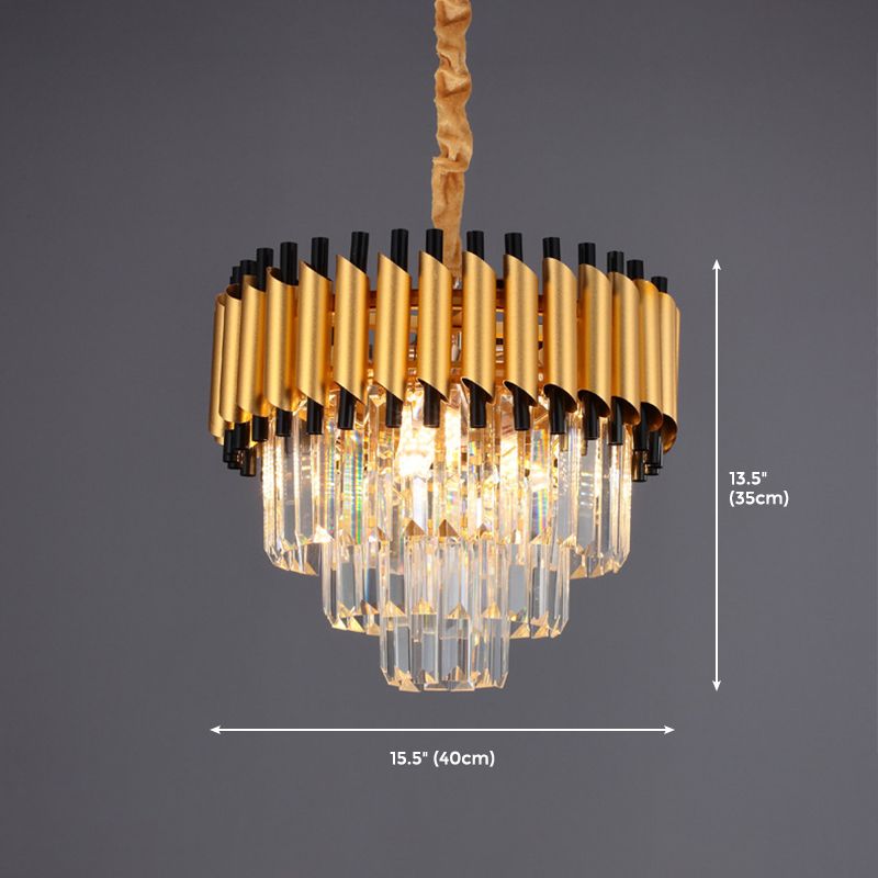 Luz de techo de cristal contemporánea de lámpara de 6 luces para el comedor