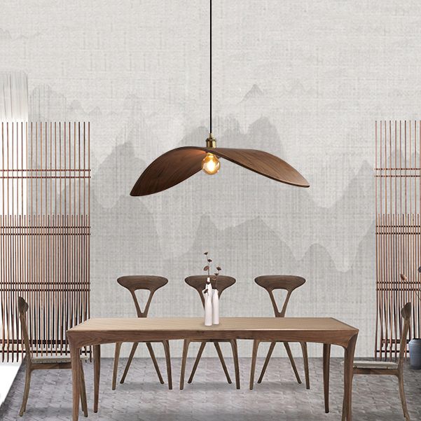 LAMPE DE PLAGE PLIME en bois Aménagement de pendentif moderne pour salle à manger du salon