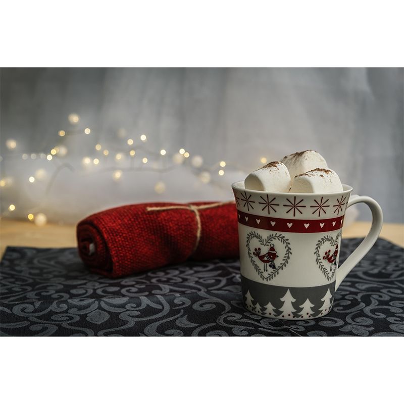 Customized Mural Dessert with Marshmallow Pattern Mildew Resistant Wallpaper Commerce Shop