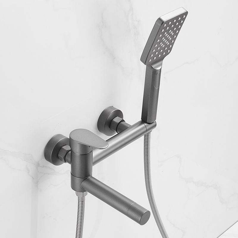 Bathroom Faucet Handheld Shower Head Rod Handle Bathtub Faucet