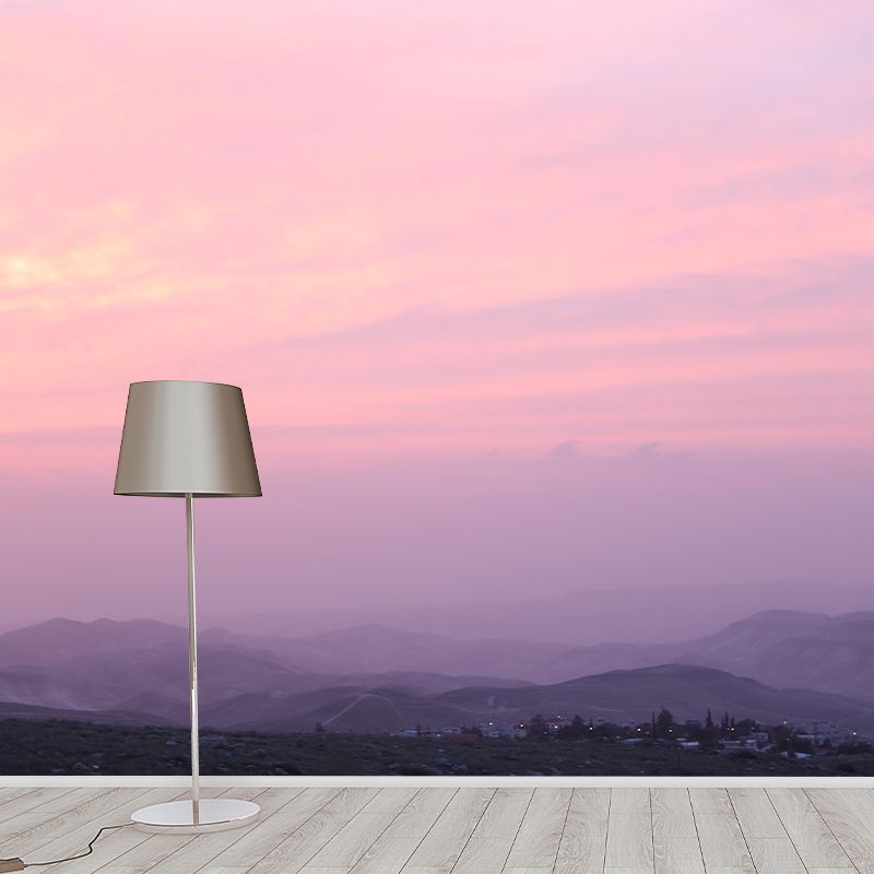 Photography Contemporary Mural Wallpaper with Sky Painting for Decoration