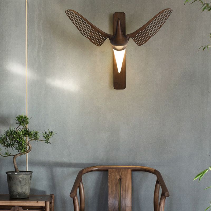 Lámpara de pared en forma de gaviota de estilo diseñador 1 Luz de la sala de estar de la sala de estar Luz montada en la pared