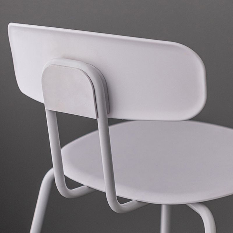Moderne Plastiksitze Barstool Metal 4 -Legs Barhocker für Innenräume, 2 -Set von 2