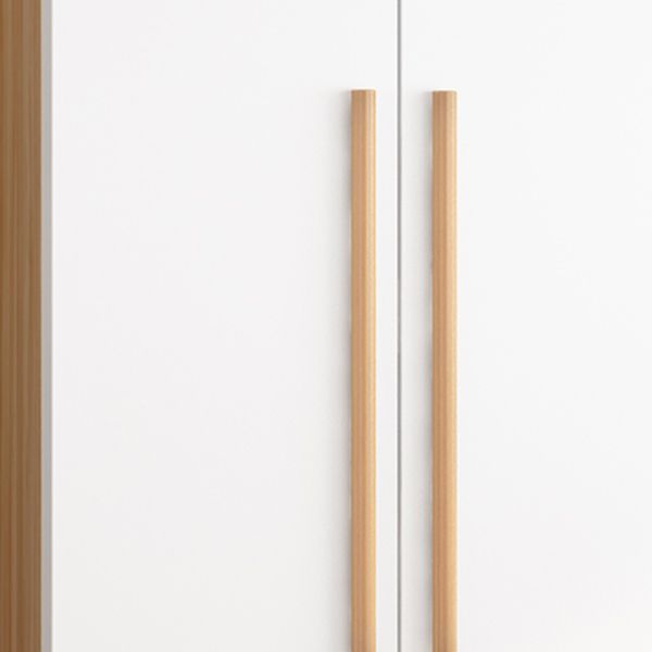 Freestanding Wood Frame Wardrobe Armoire Multifunctional Wardrobe with Soft Close Doors