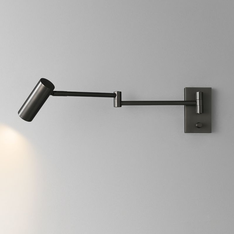 Metal Cylinder Shape Wall Sconce Modern Style 1 Light Wall Light Sconce