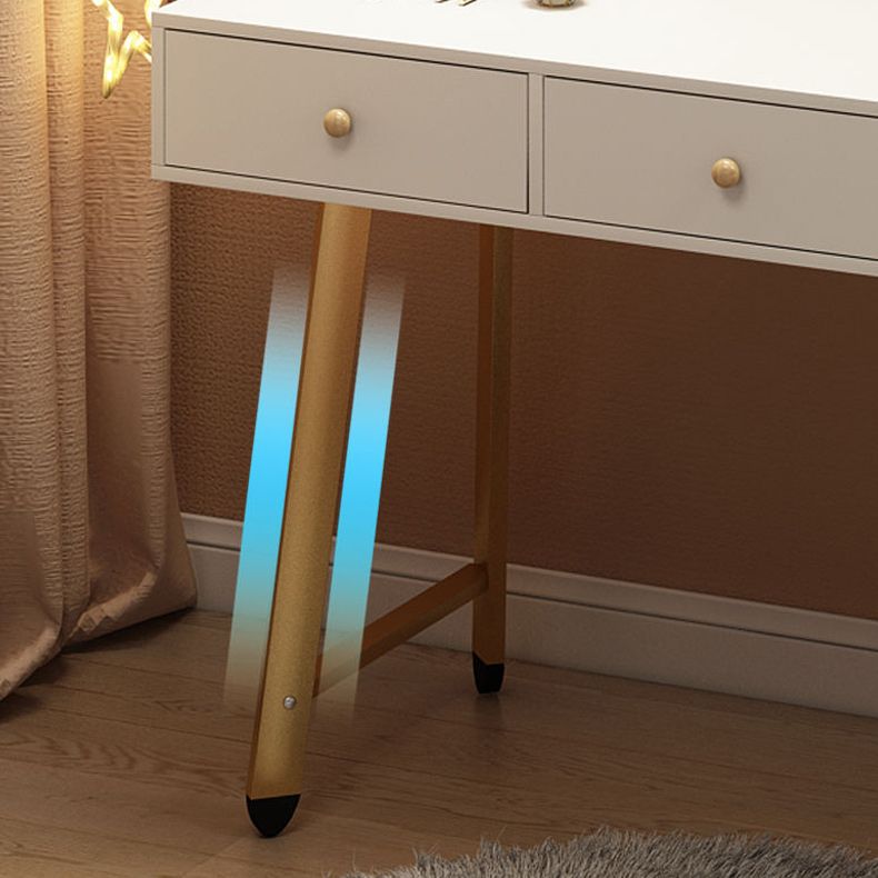Scandinavian Wooden Dressing Table Mirror Make-up Vanity with Drawers