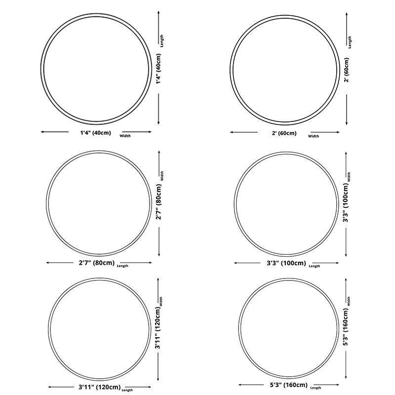 Round Green Tone Tropical Indoor Rug Polyester Leaves Print Rug Non-Slip Backing Indoor Rug for Living Room