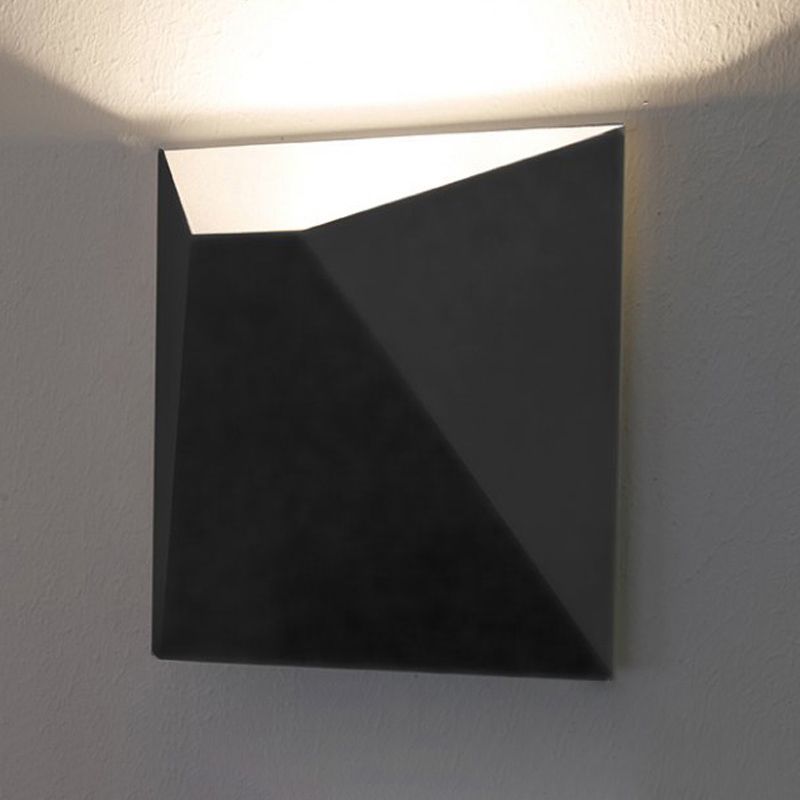 Luces de pared de pared geométricas de aluminio estilo moderno de 1 luces de pared