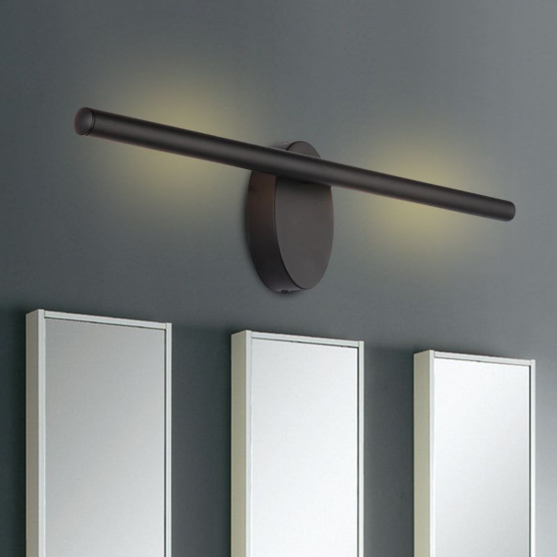 Lampada a parete a LED contemporanea con tonalità acrilica finitura a parete tubata per il bagno, largo 21,5 "/28"/36 "