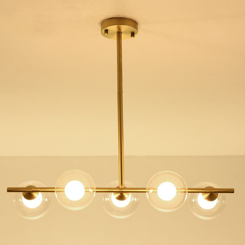 Accesorios de iluminación de Globe Island accesorios de iluminación colgante de vidrio transparente para restaurante