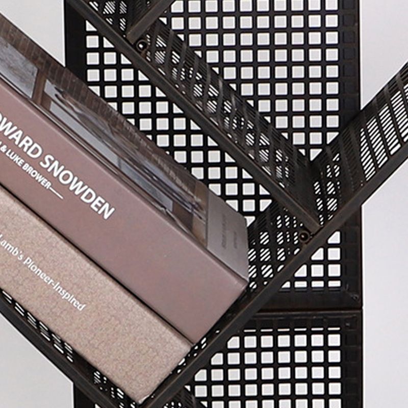 Metal Geometric Bookcase Industrial Book Shelf for Home Office