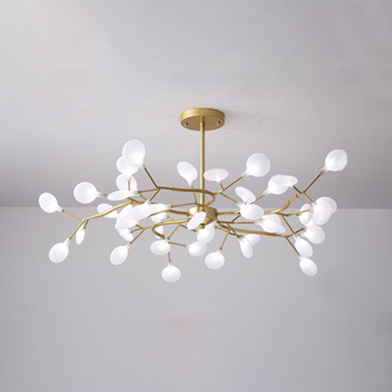 Contemporary Chandeliers Orbicular Hanging Ceiling Light Metal Orb Chandelier