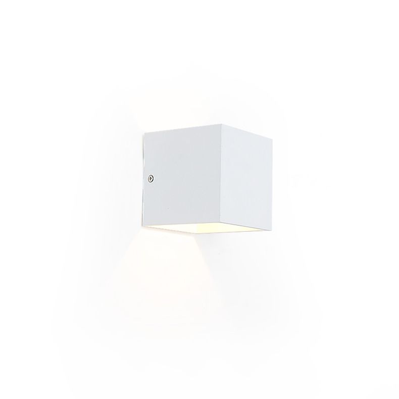 Moderner Stil Leuchte Würfel 2 Lichter Wandscheibe mit Metall für Schlafzimmer