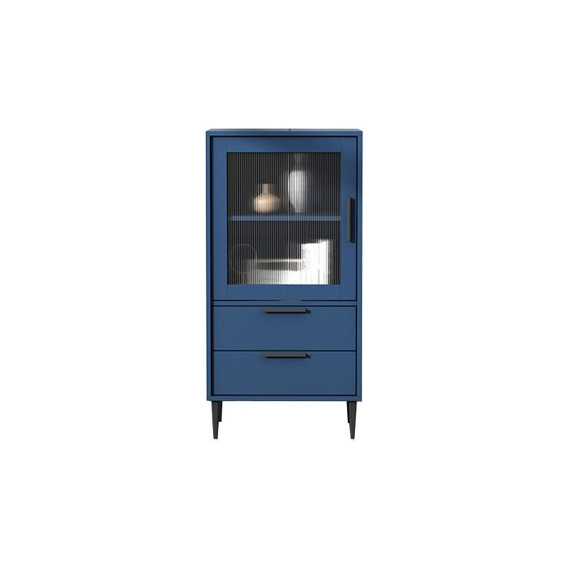 11.81" Wide Wooden Accent Cabinet with 1 Door Modern Side Cabinet with 2 Drawers