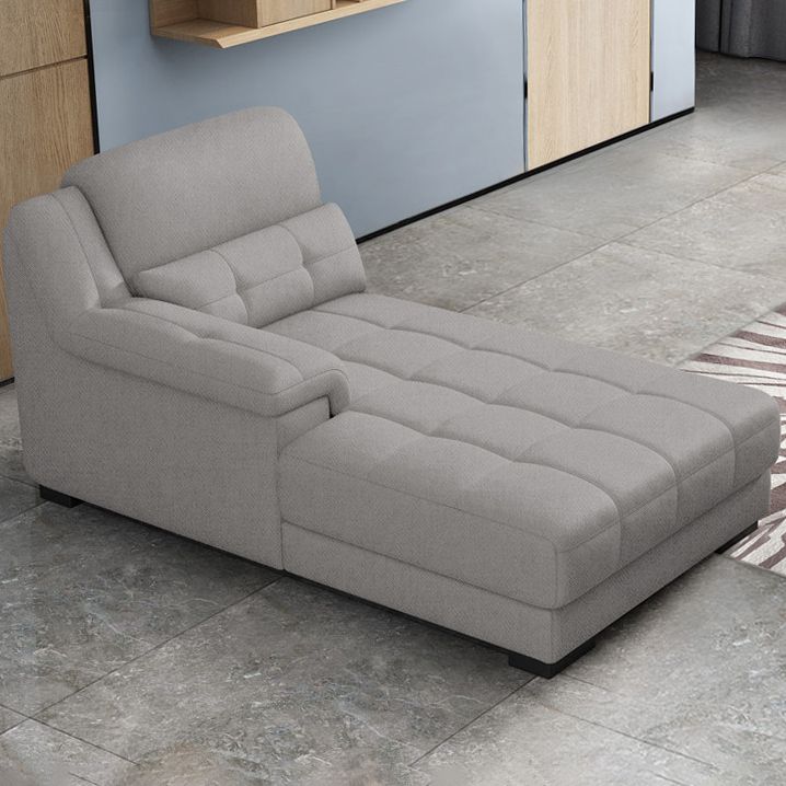 Modern Upholstered Chaise Lounge Couch Linen Blend Chaise Lounge Chair