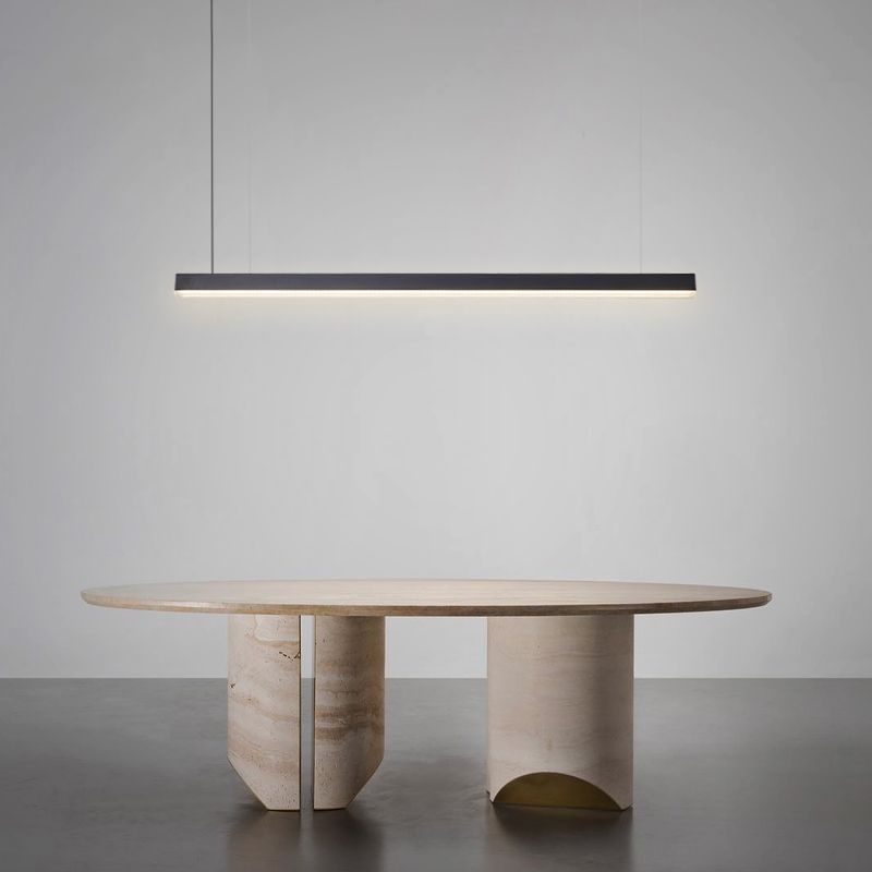 Simple Modern Style LED Hanging Island Pendant Light for Dining Room Office