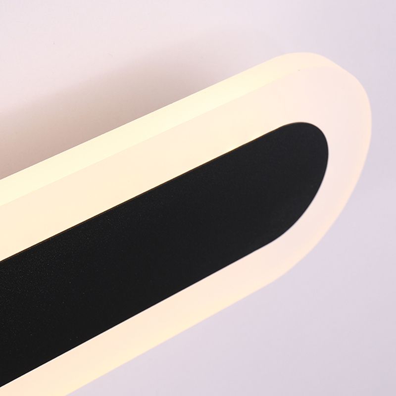 Lineare Form Metall Wandleuchte moderne Stil 1-Licht-Wandbeleuchtung