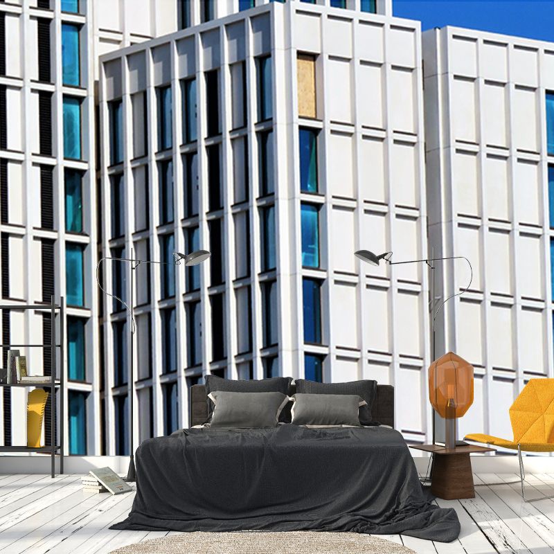 Modern Architecture Mural Wallpaper Custom-Made Wall Covering for Meeting Room