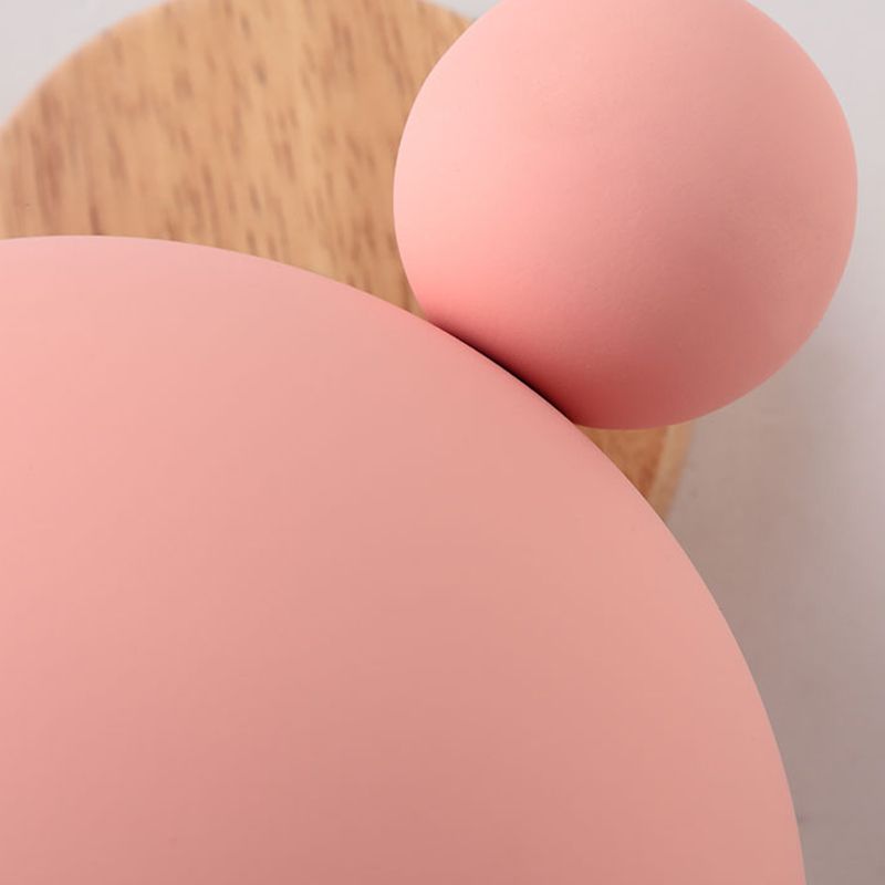 1 Light Wall Sconce Lamp Macaron Modern Metal Wall Mount Light Fixture for Boy Girl Bedroom